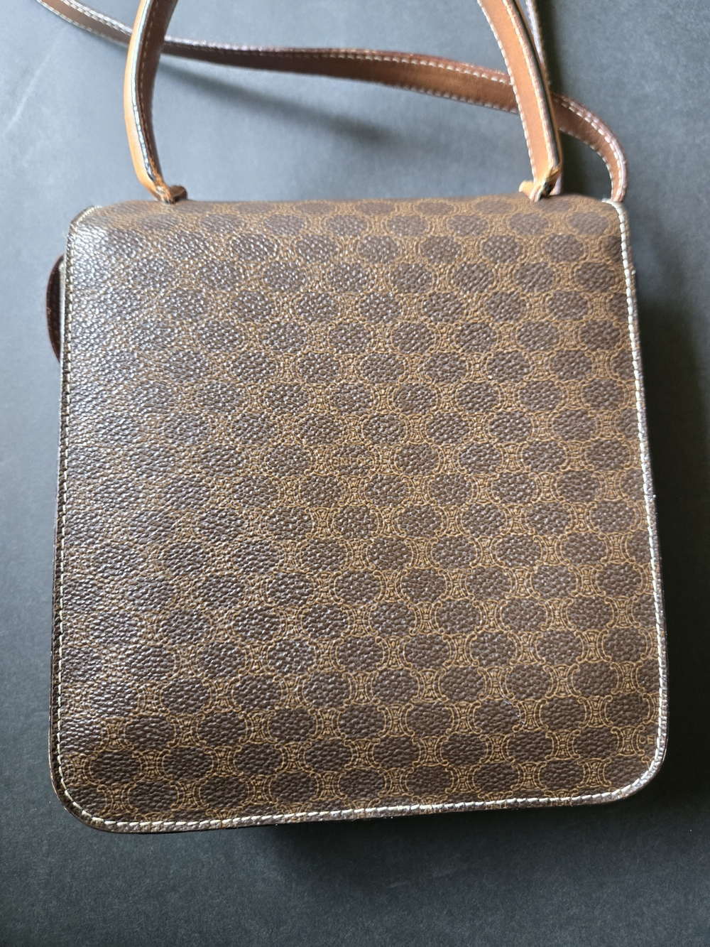 Vintage Céline Macadam Crossbody Bag Horse Carriage Buckle - Picture 5 of 16
